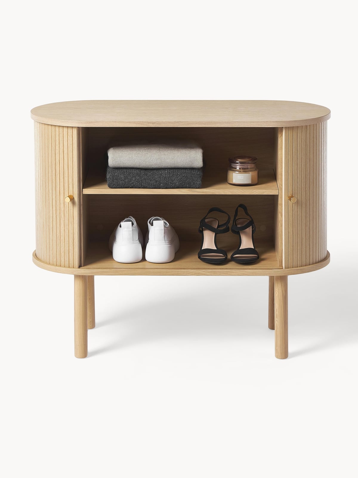 Calary Small Sideboard with Fluted Front