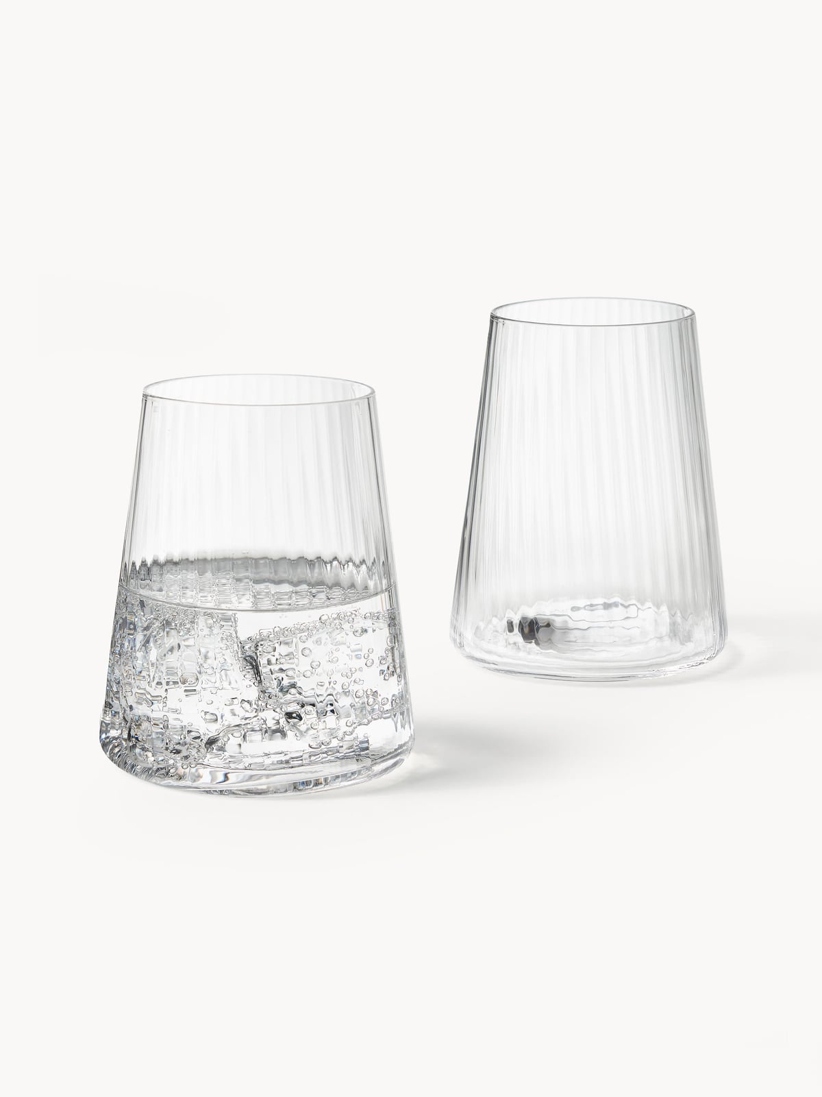 Cami Handmade Tumblers with Groove Structure, Set of 4