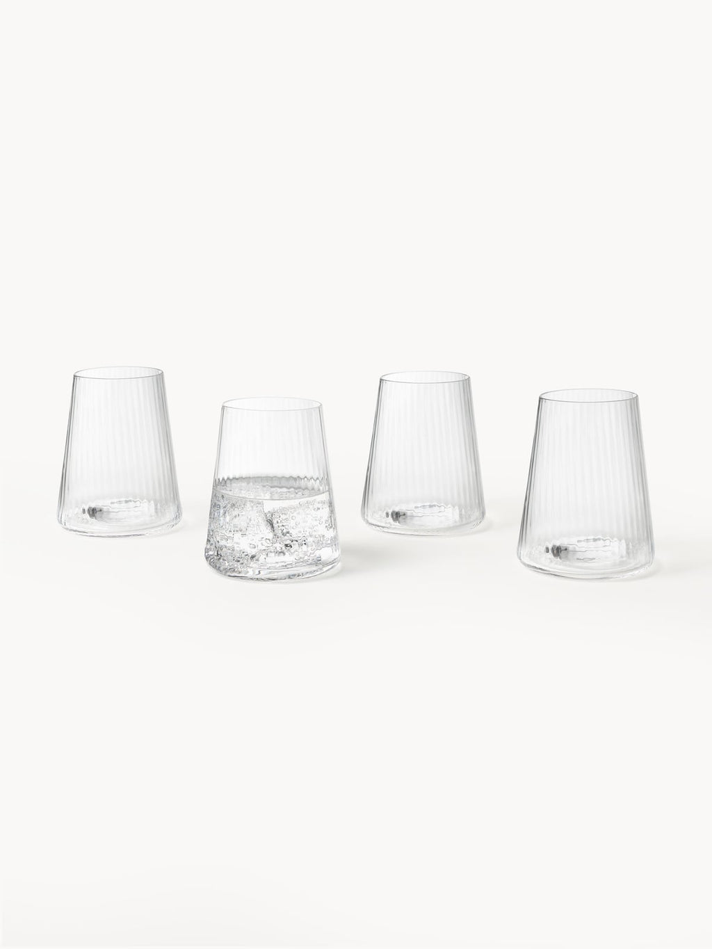 Cami Handmade Tumblers with Groove Structure, Set of 4