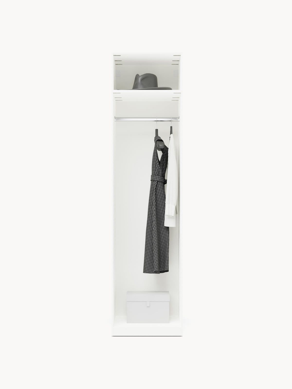 Charlotte Modular Hinged Door Wardrobe, 50 cm Wide, in various sizes