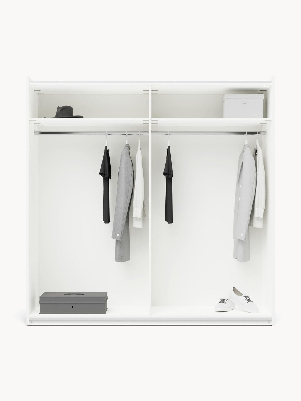 Charlotte Modular Sliding Door Wardrobe, 200 cm Wide, in various sizes