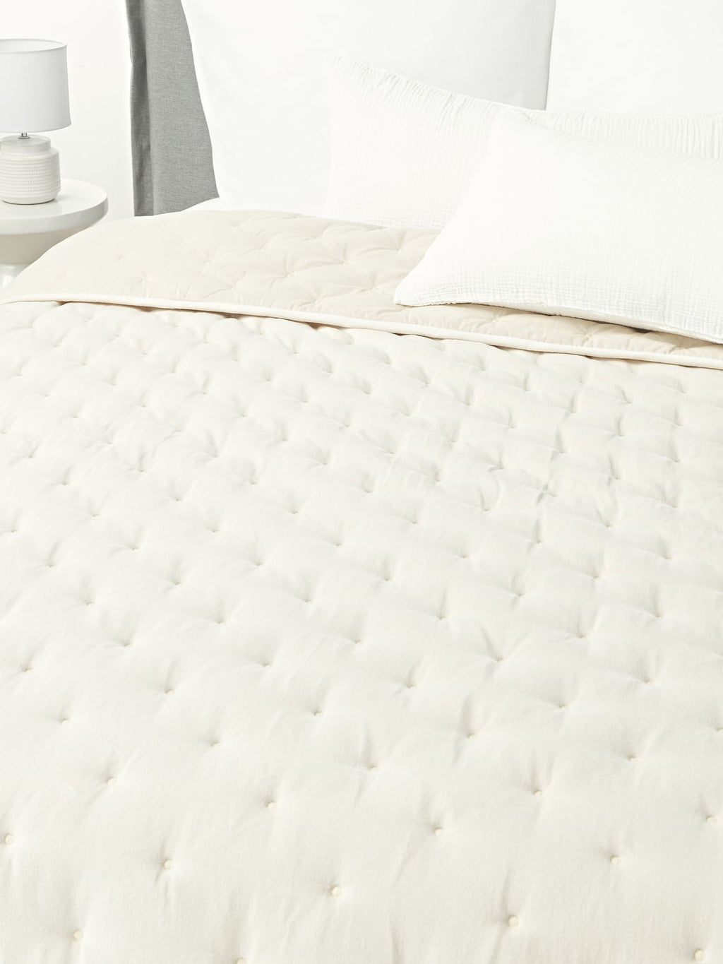 Cheryl Quilted Velvet Bedspread