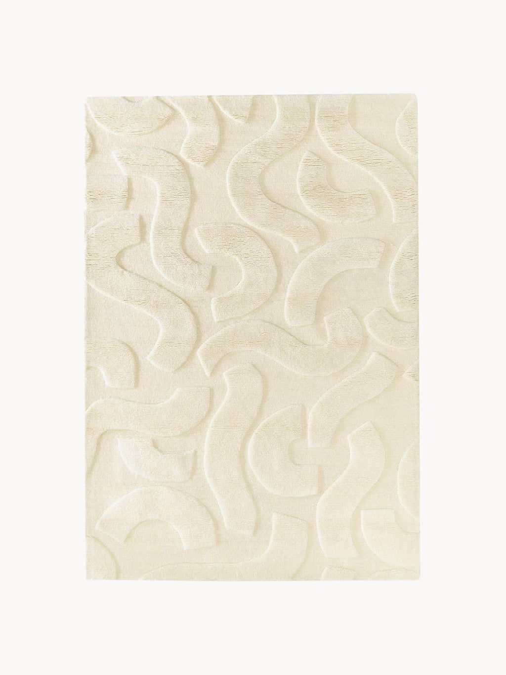 Clio High-Low Wool Rug, Hand-Woven