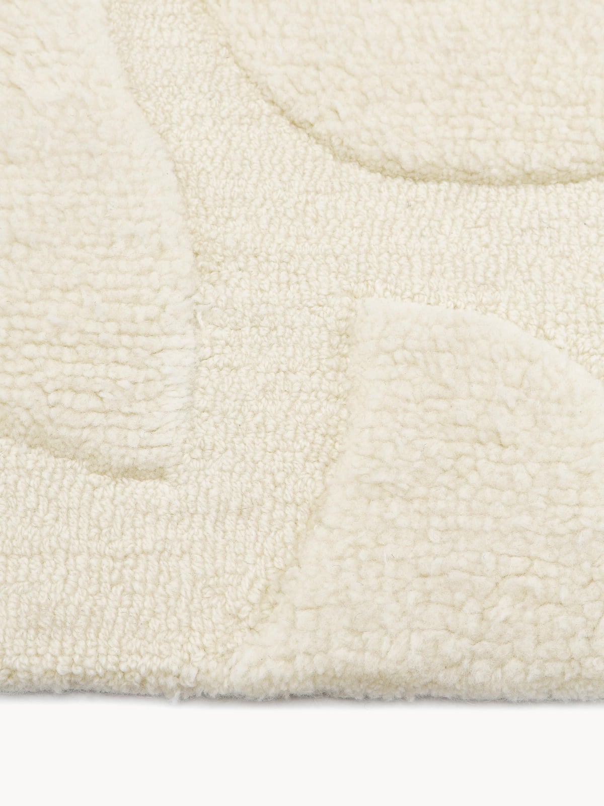 Clio High-Low Wool Rug, Hand-Woven