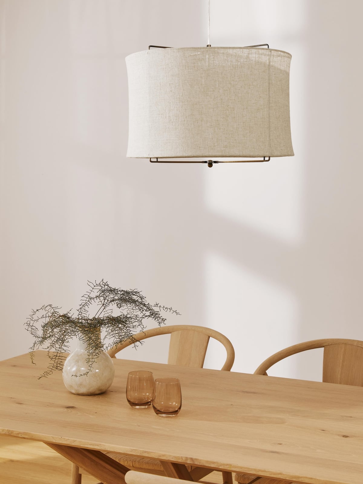 Clouds Linen Pendant Light
