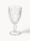 Colorado Wine Glasses with Embossed Pattern, Set of 4
