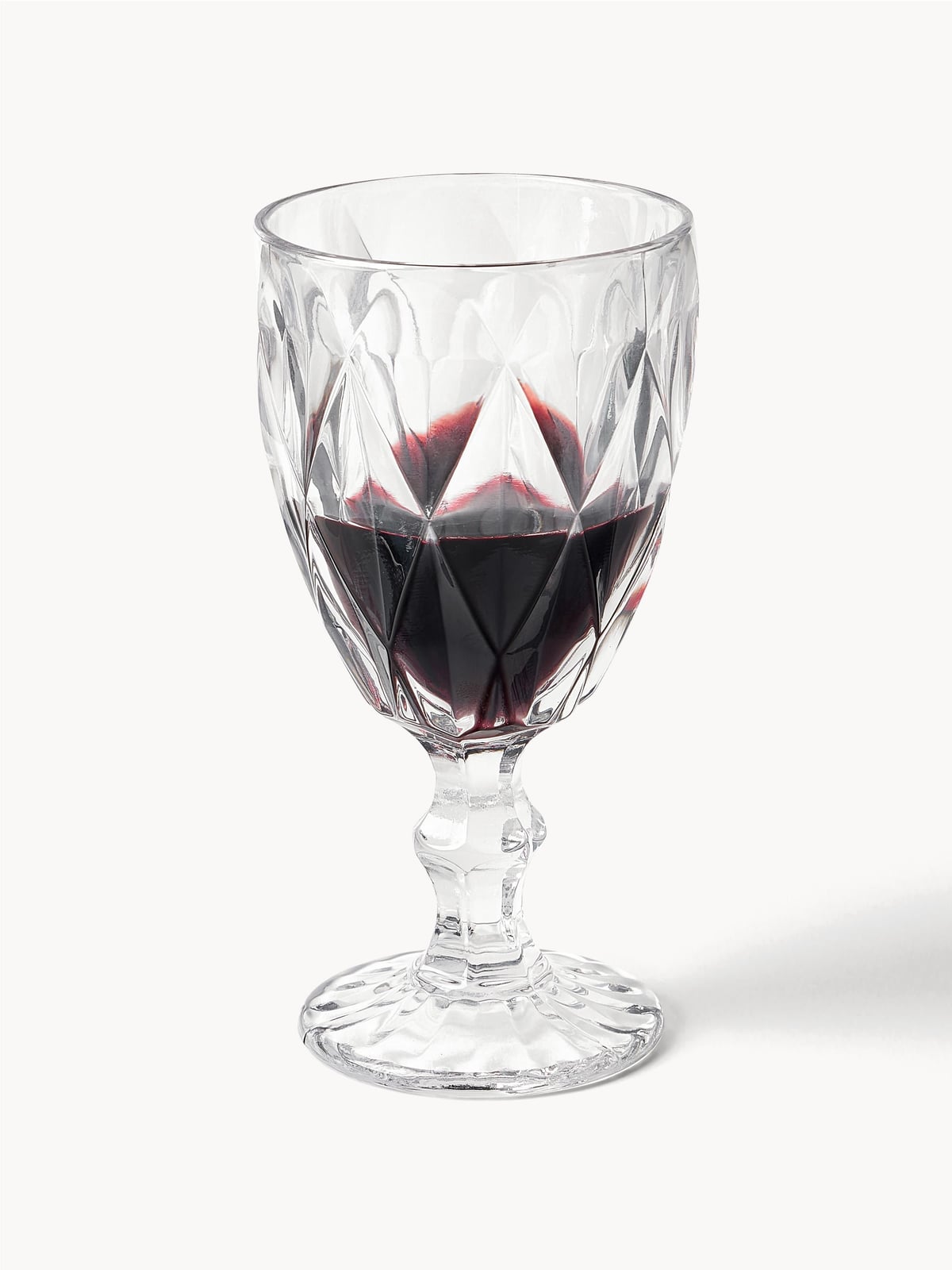 Colorado Wine Glasses with Embossed Pattern, Set of 4