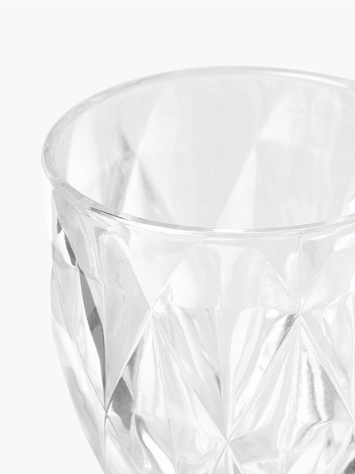 Colorado Wine Glasses with Embossed Pattern, Set of 4