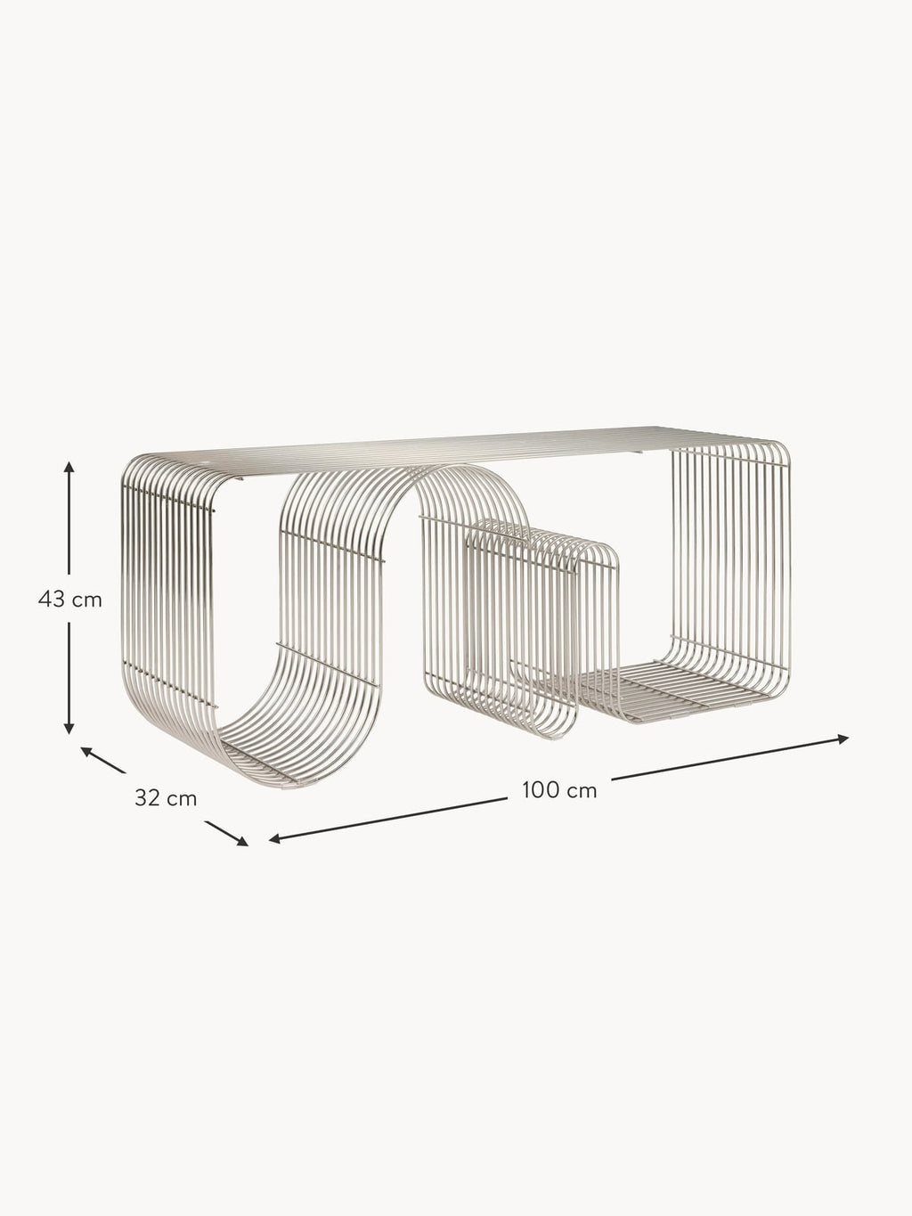 Curva Metal Bench