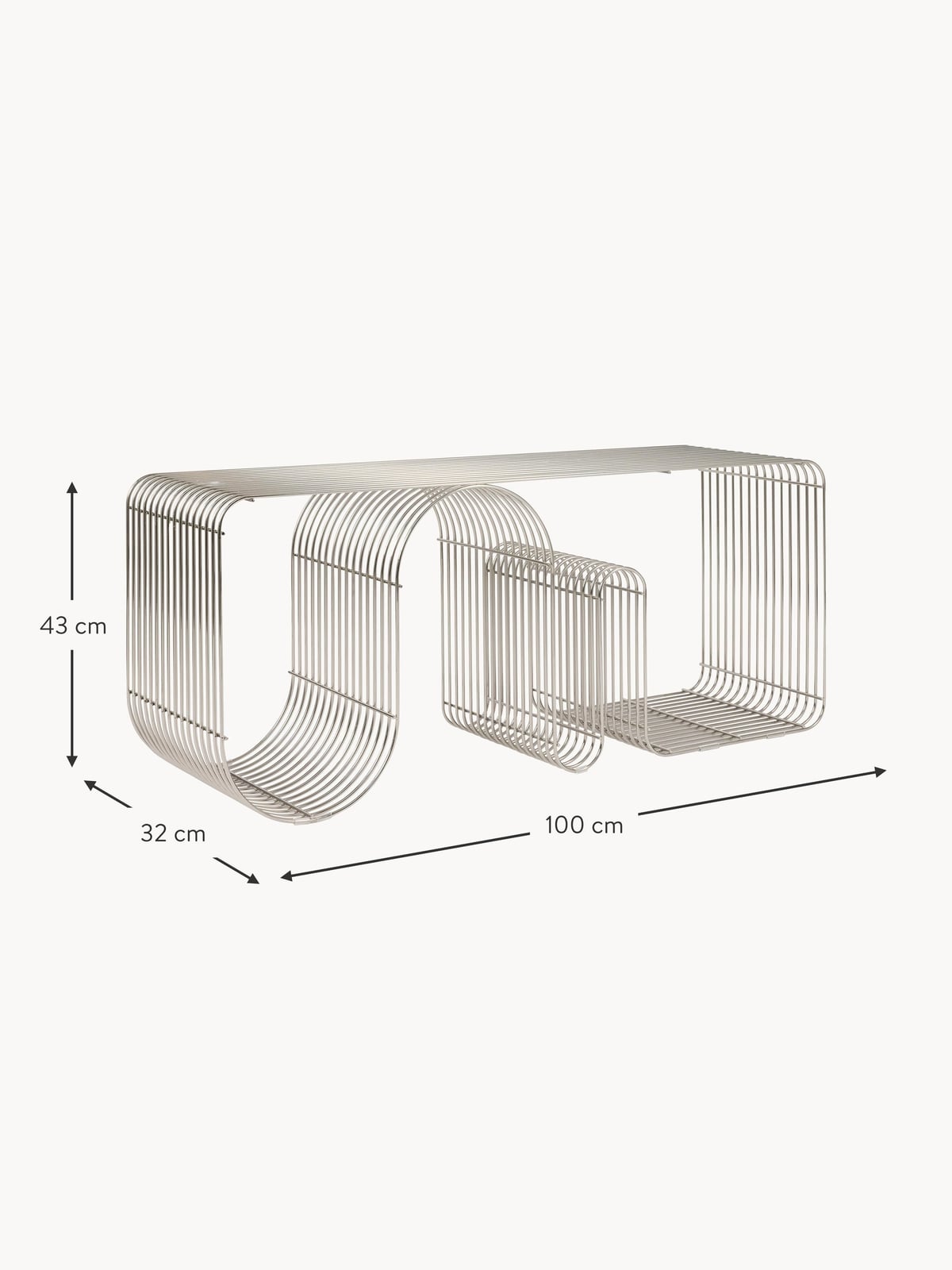 Curva Metal Bench