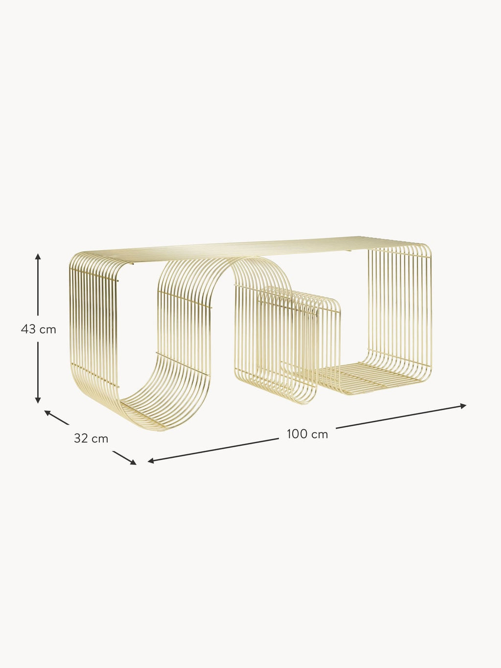 Curva Metal Bench