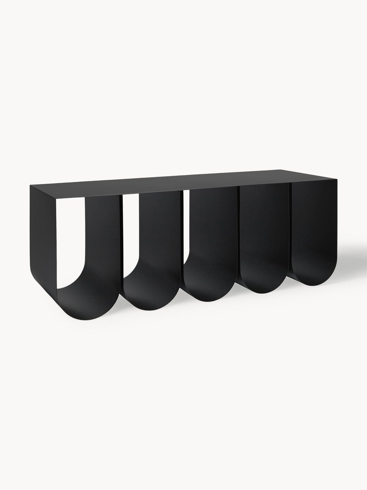 Curved Metal Bench