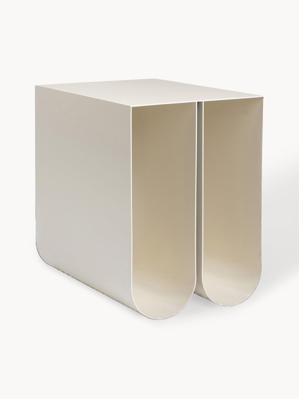 Curved Metal Side Table