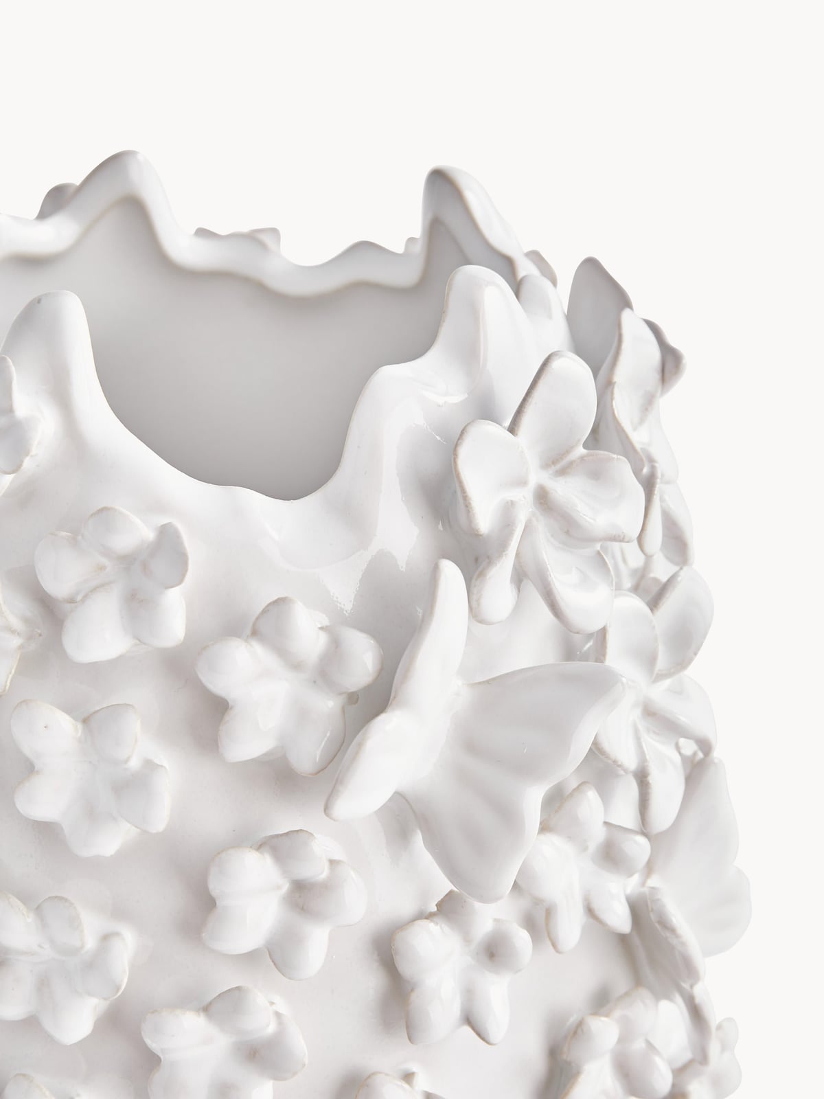 Daphne Vase with 3D Decoration, H 35 cm