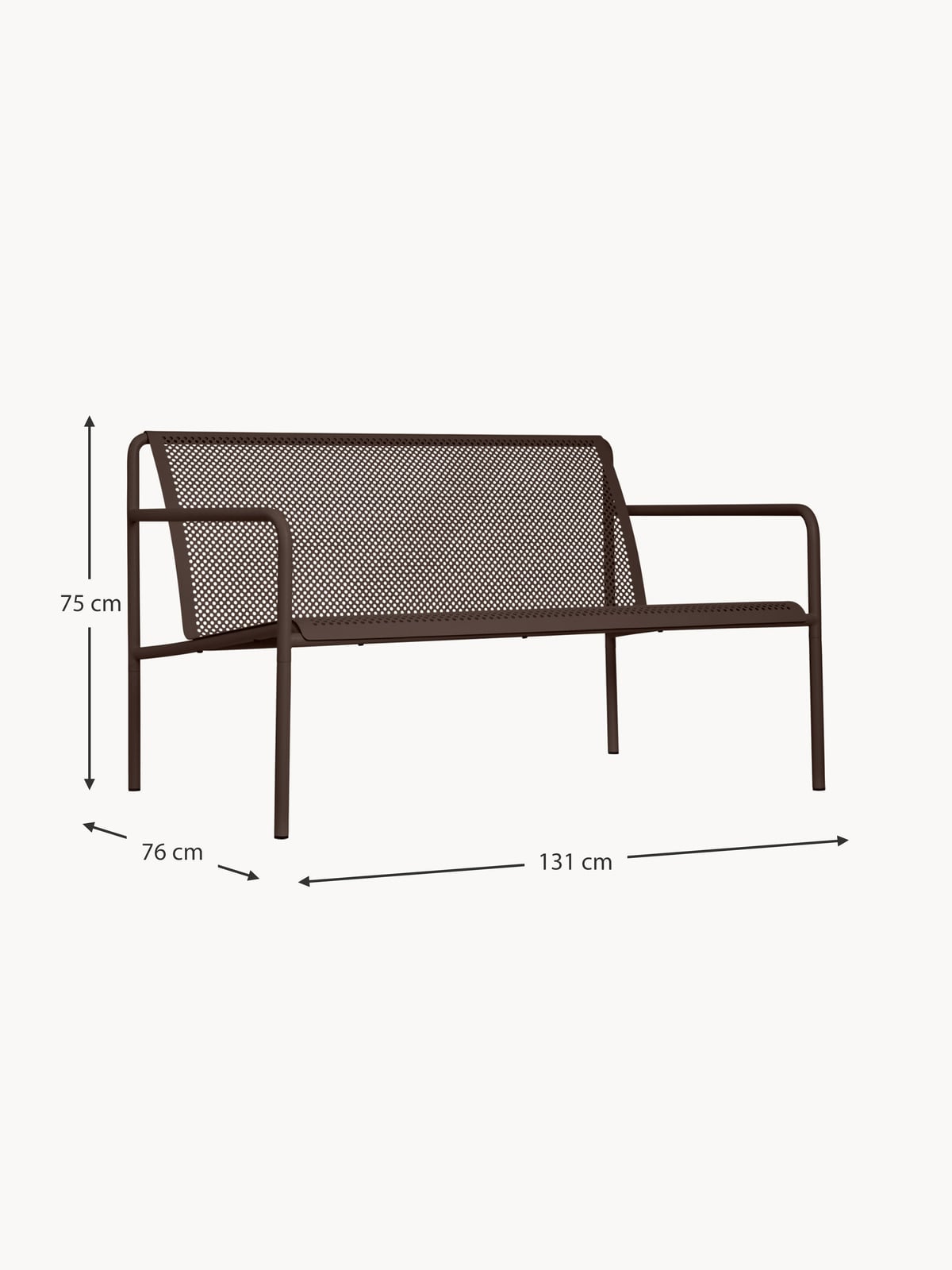 Dapple Steel Garden Sofa (2-seater)