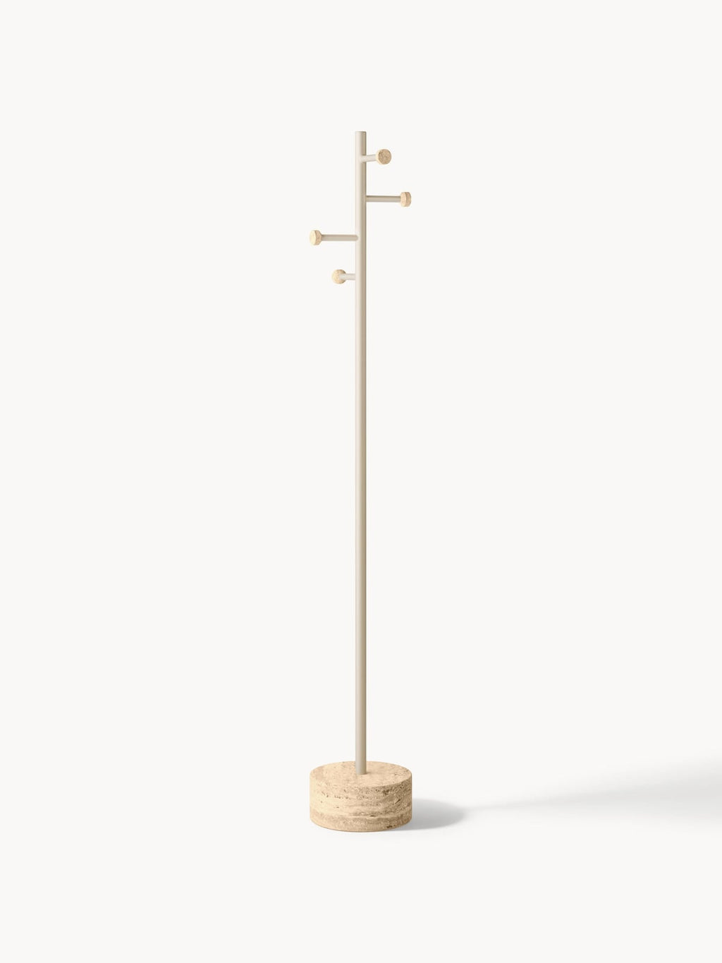 Disa Clothes Rack with Travertine Base