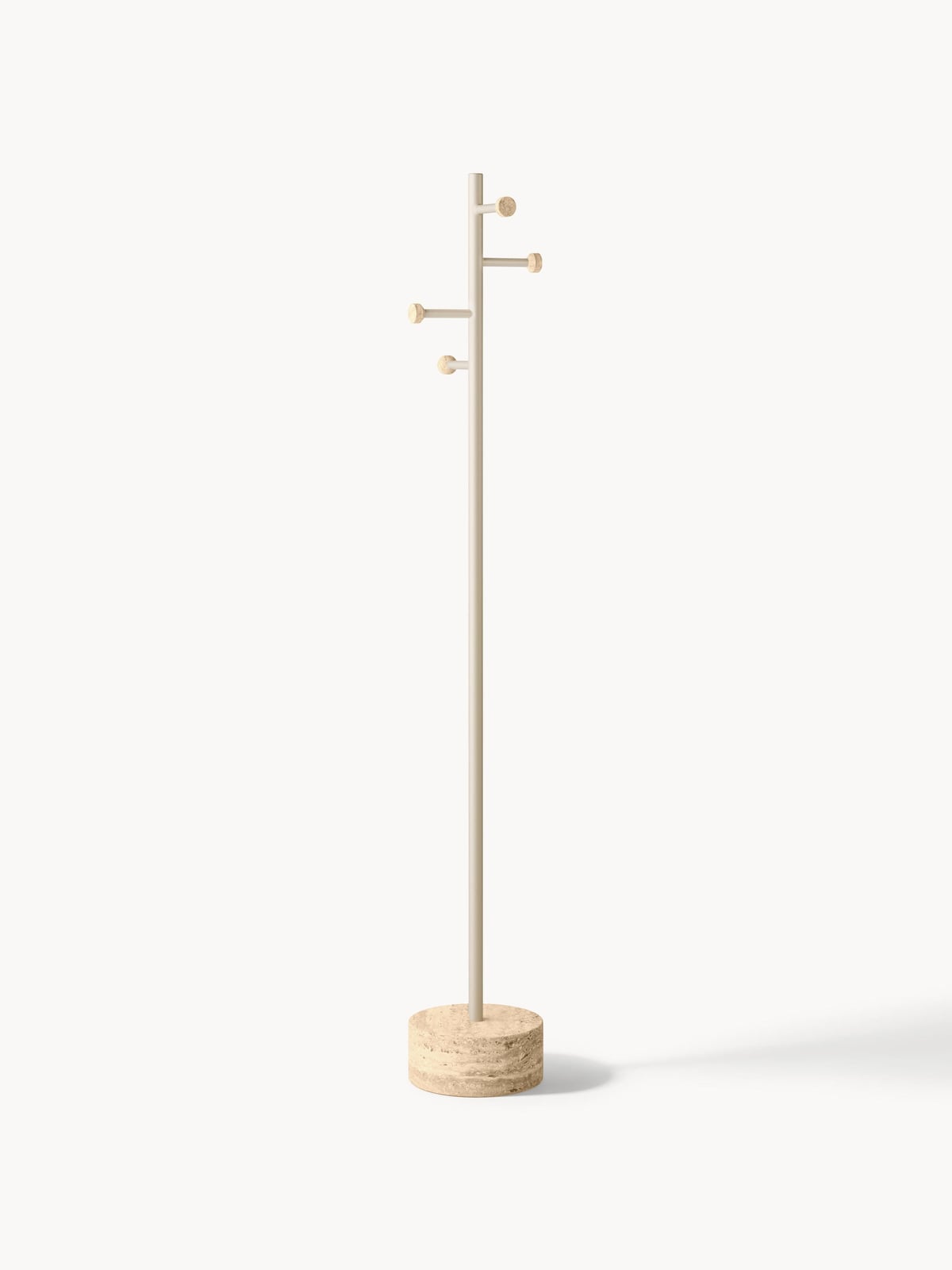 Disa Clothes Rack with Travertine Base