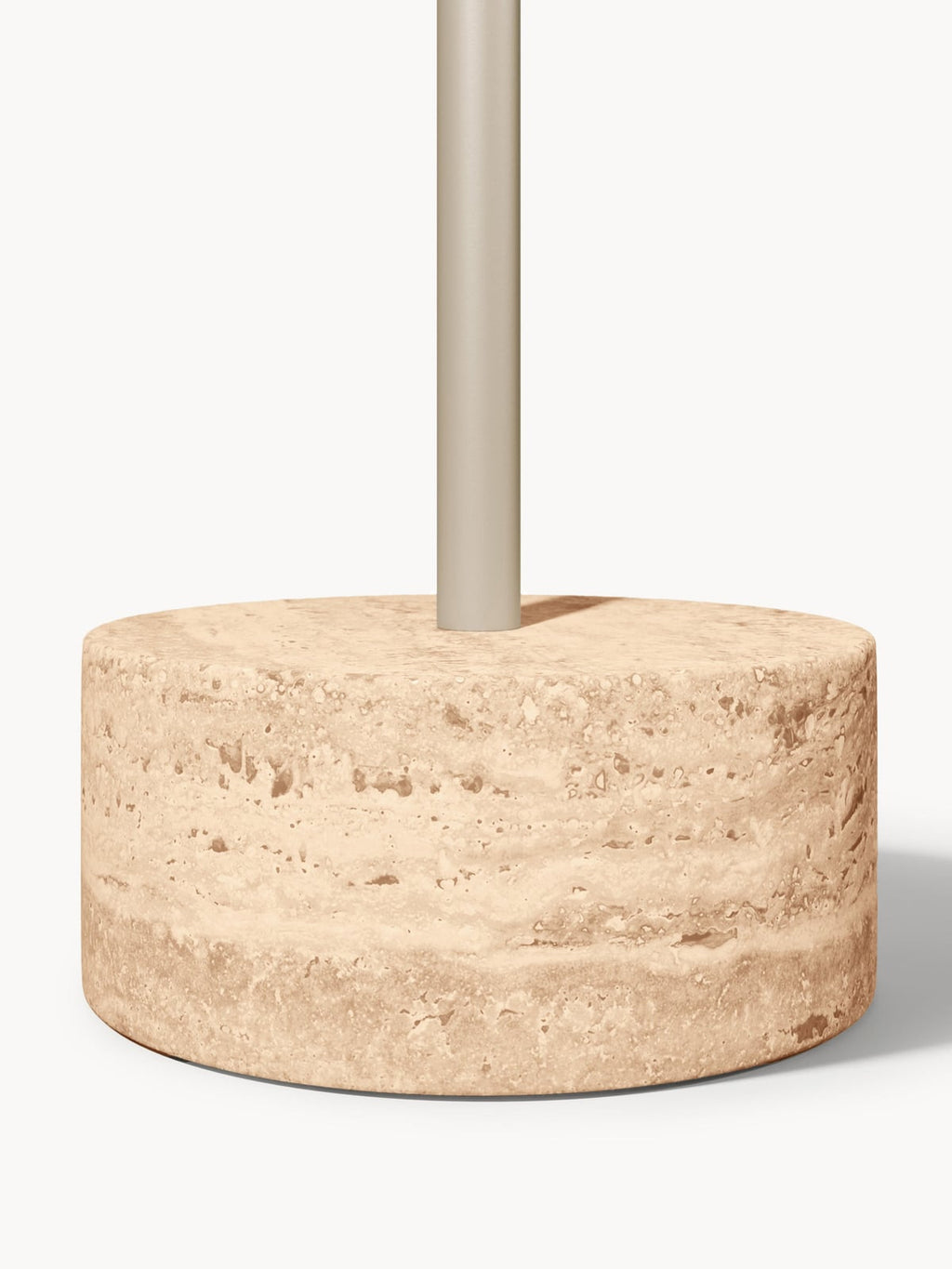 Disa Clothes Rack with Travertine Base