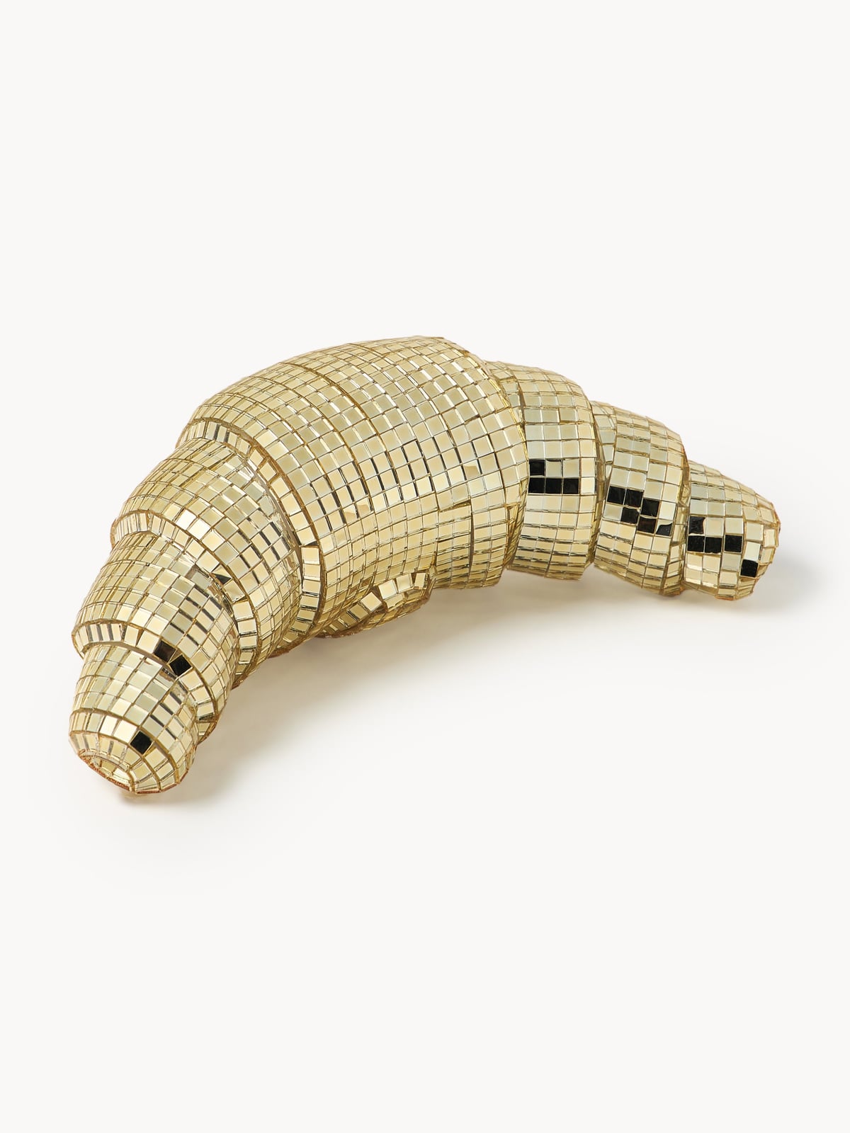 Disco Croissant Glittering Decorative Object