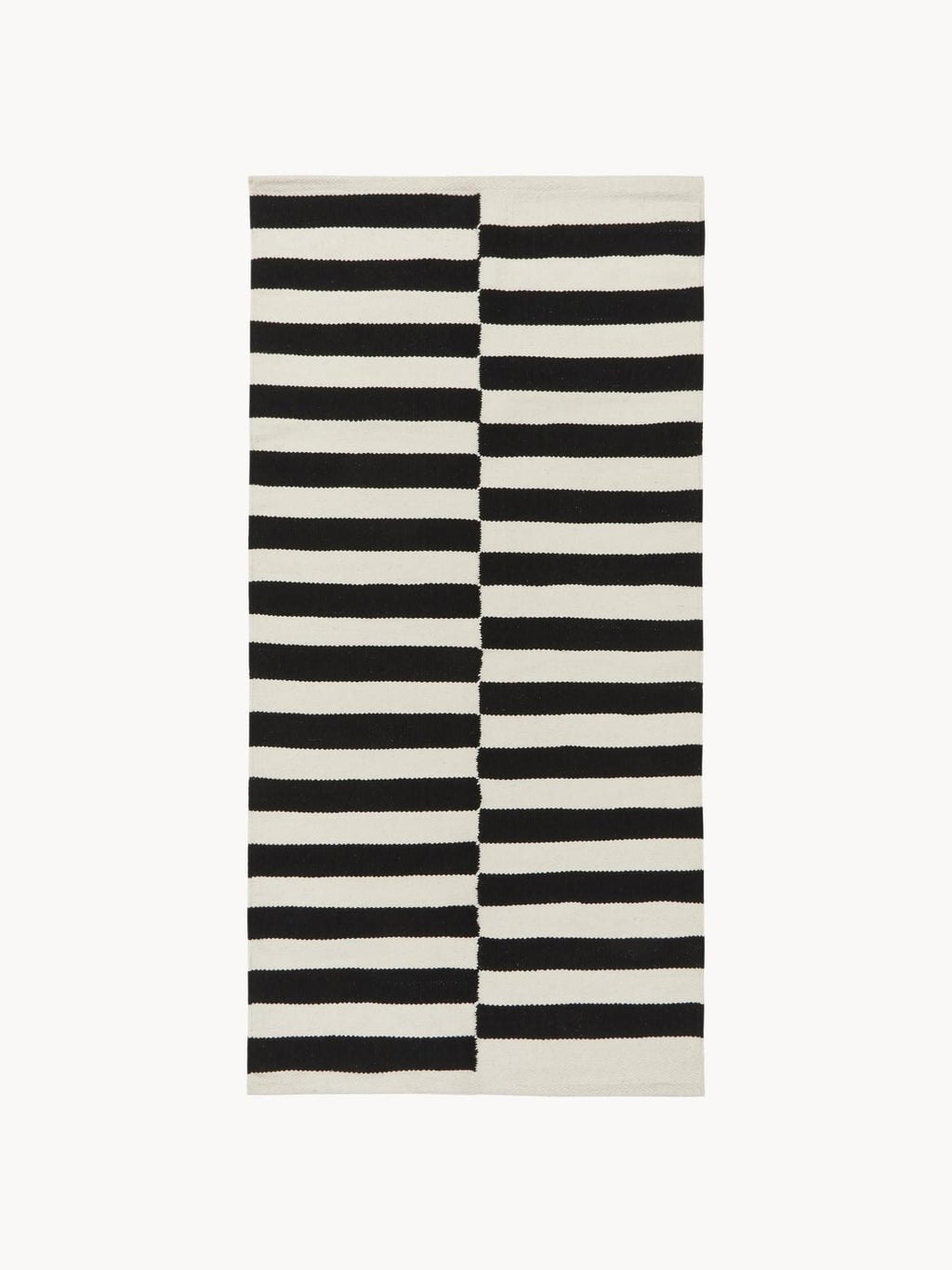 Donna Hand-Woven Kelim Rug with Stripes