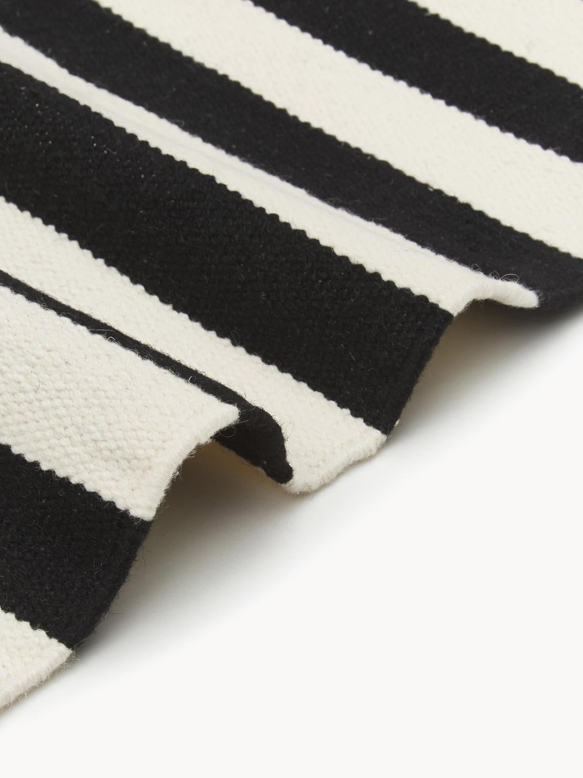 Donna Hand-Woven Kelim Rug with Stripes