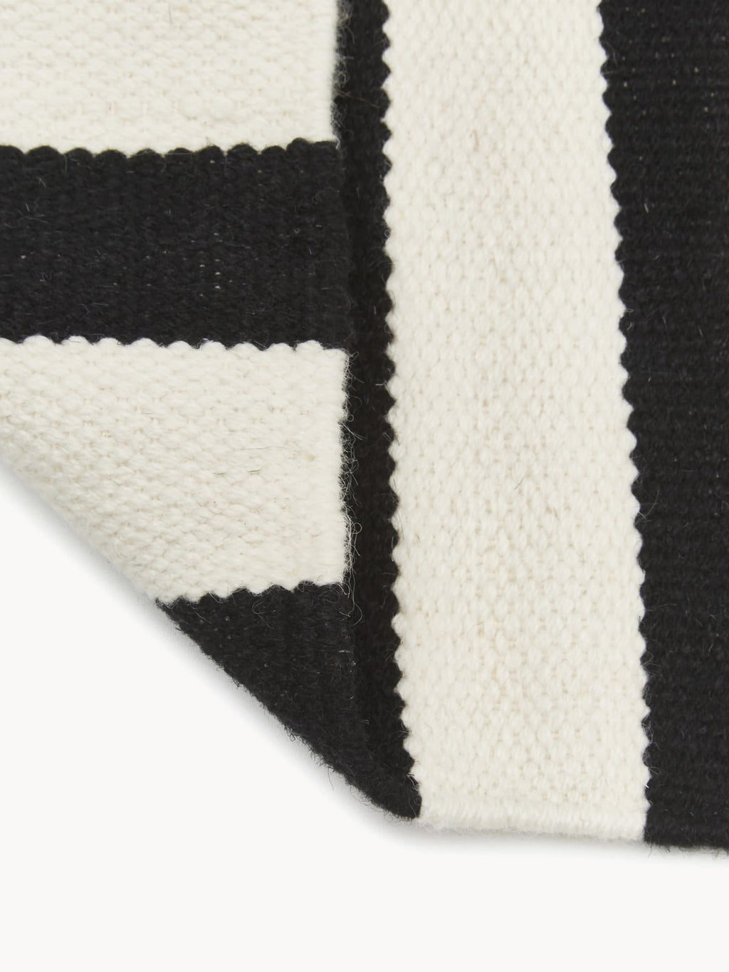 Donna Hand-Woven Kelim Rug with Stripes