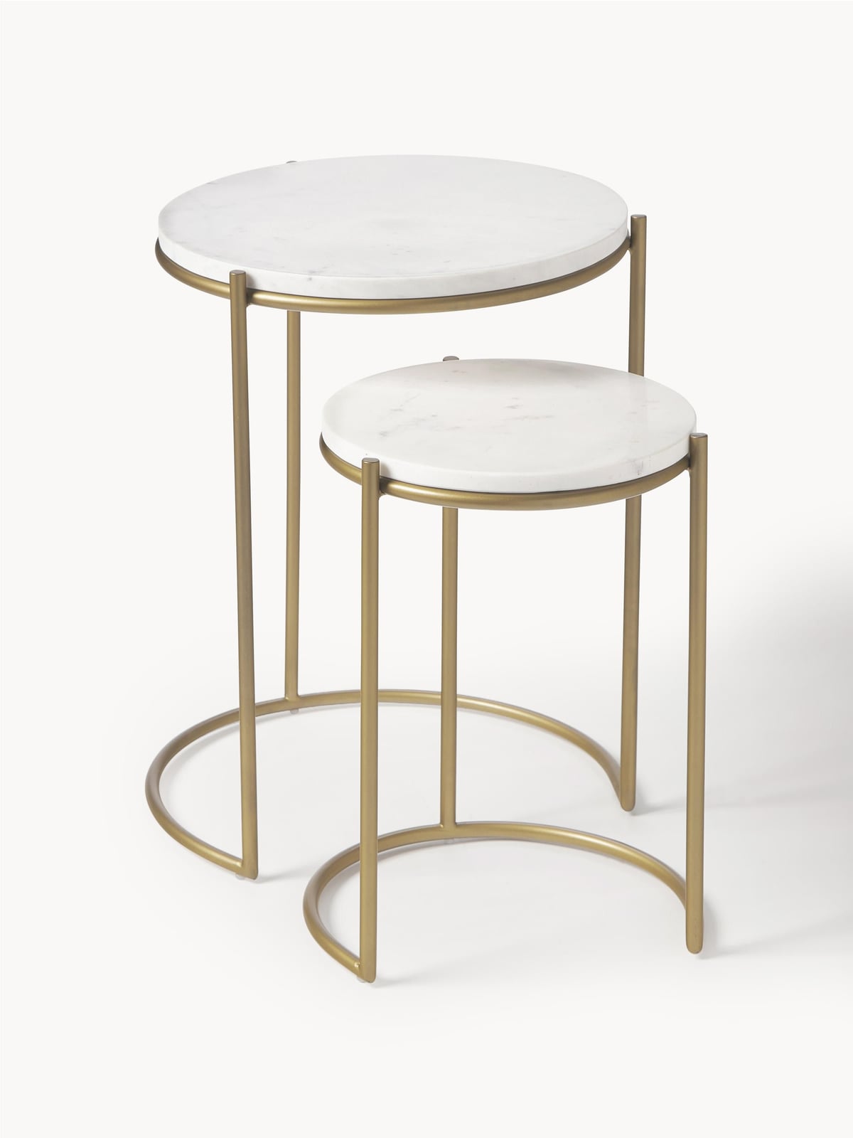 Ella Marble Side Tables, Set of 2