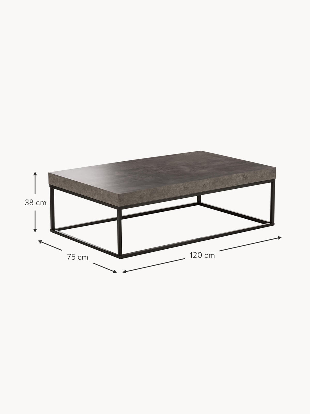 Ellis Concrete Look Coffee Table