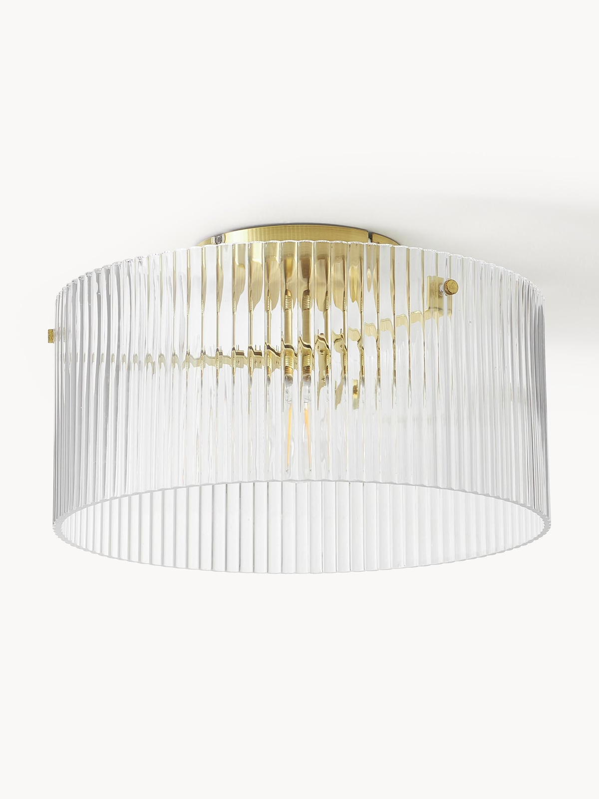 Emmi Ribbed Glass Ceiling Lamp