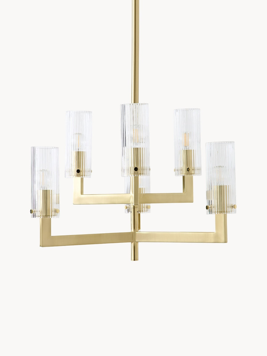 Emmi Ribbed Glass Chandelier