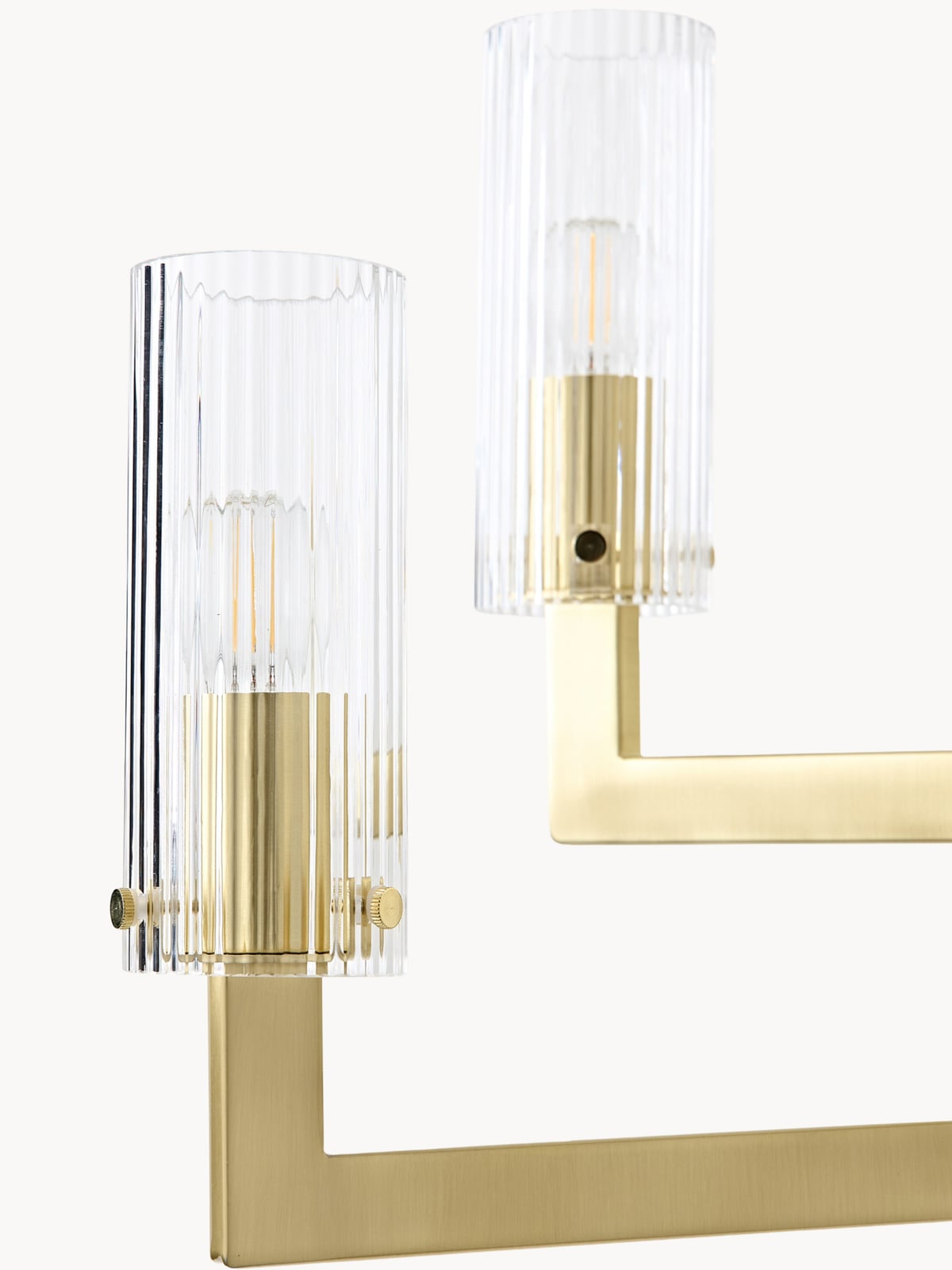 Emmi Ribbed Glass Chandelier