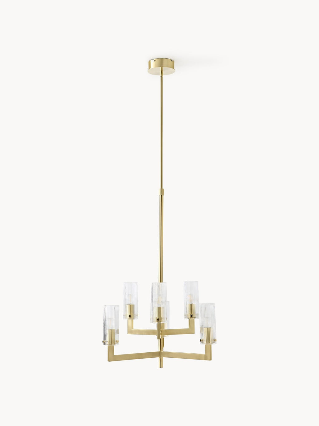 Emmi Ribbed Glass Chandelier