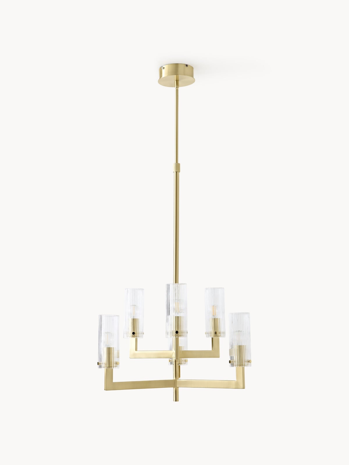 Emmi Ribbed Glass Chandelier