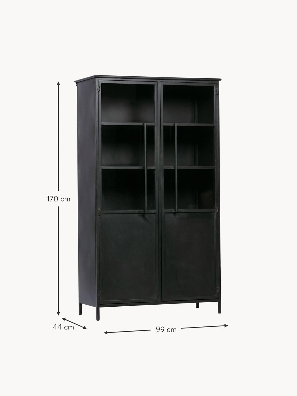 Exhibit Metal Display Cabinet
