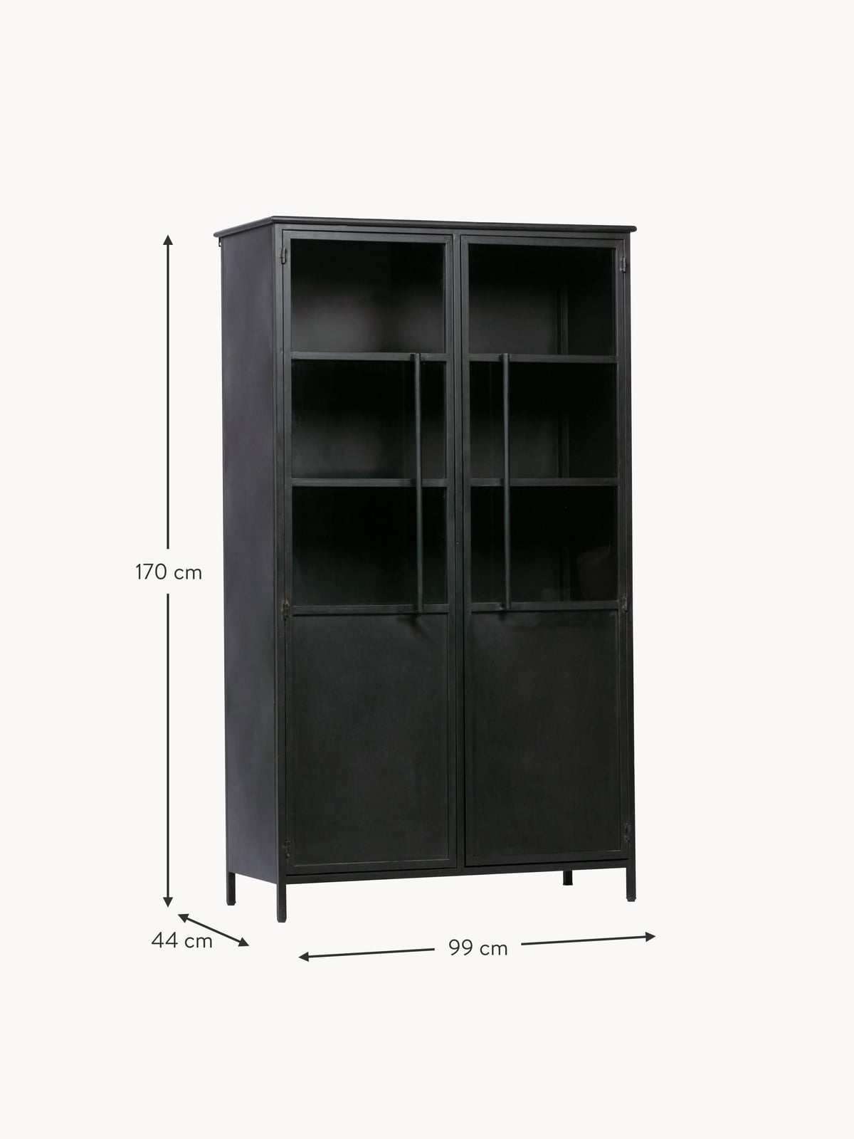 Exhibit Metal Display Cabinet