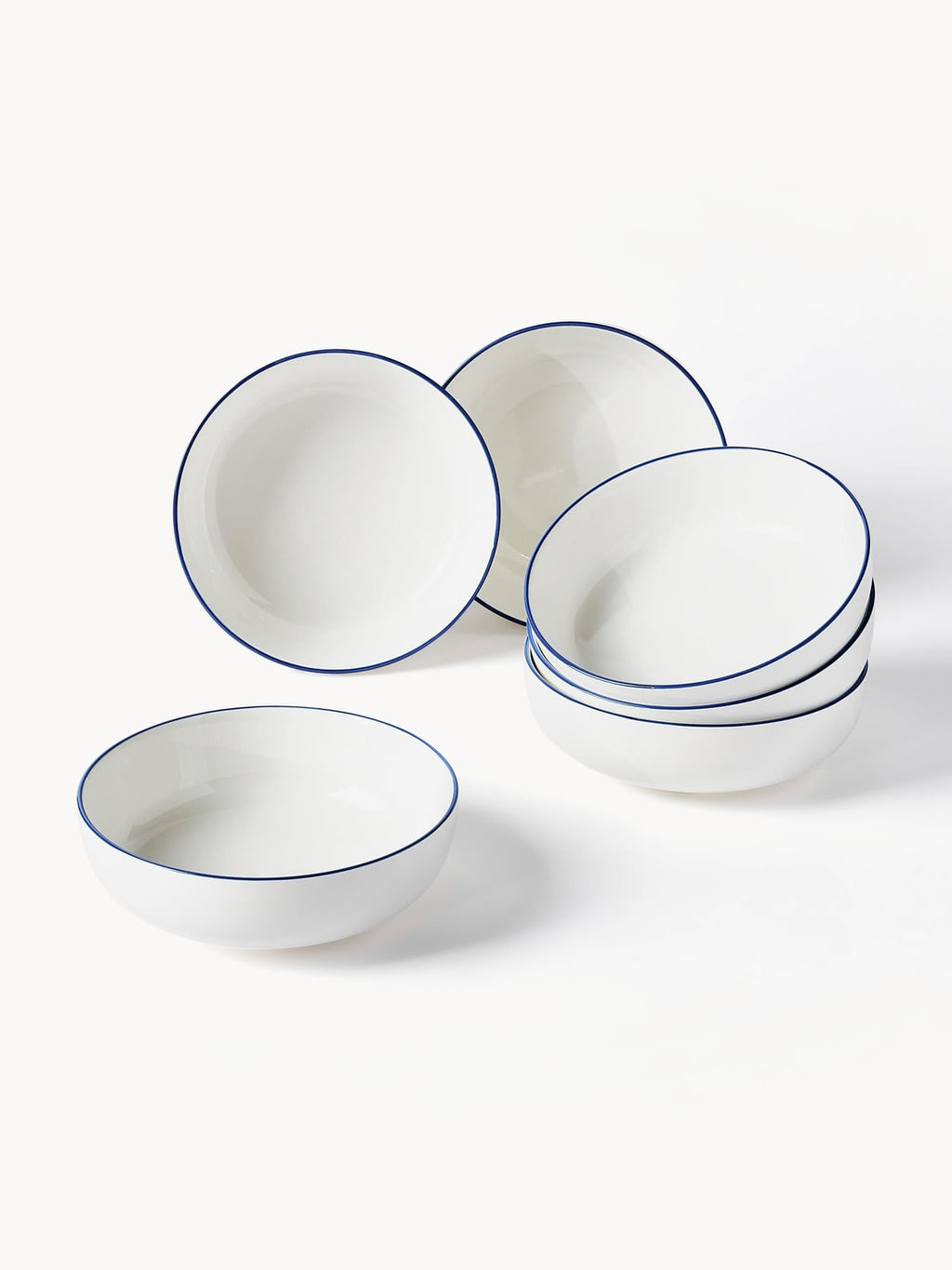 Facile Porcelain Tableware Set, 6 People, Set of 18