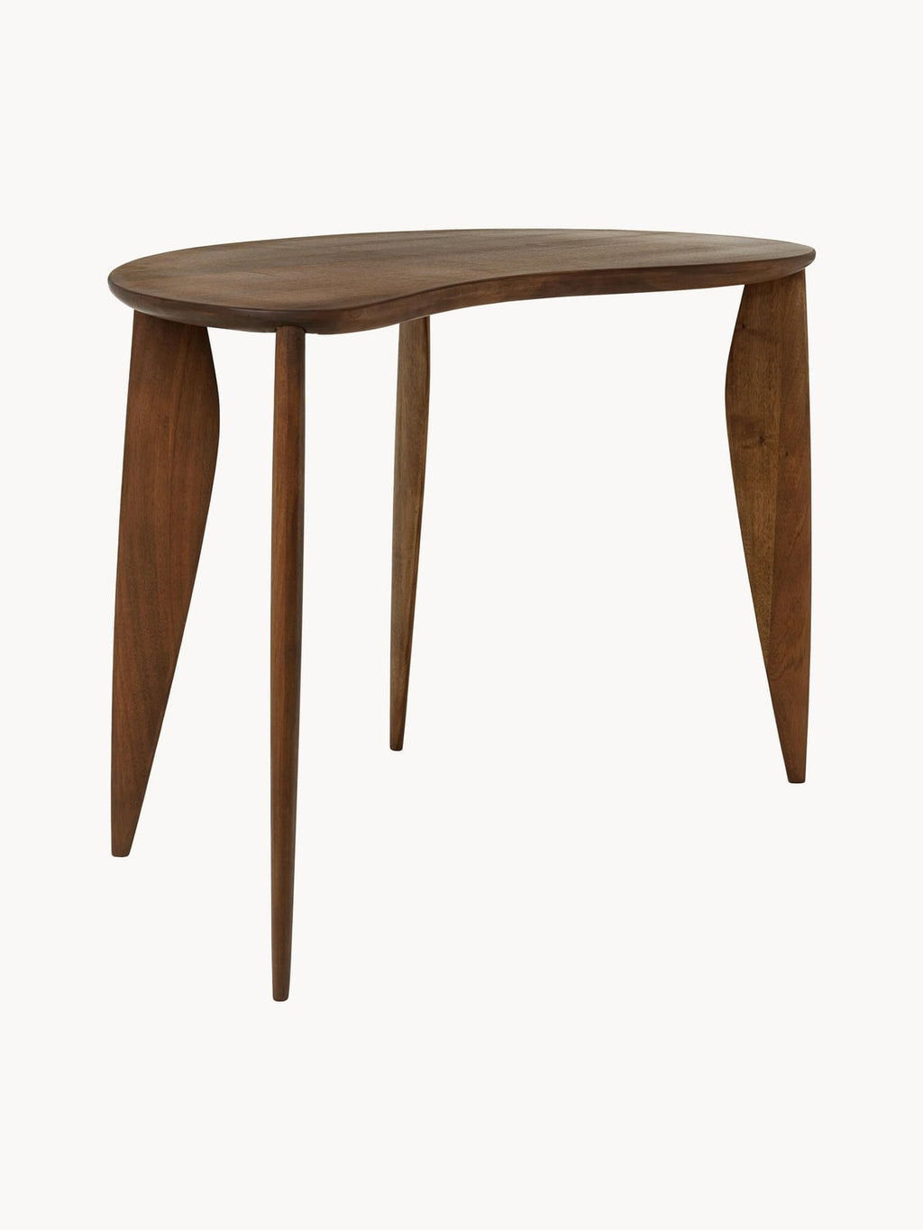 Feve Walnut Wood Desk in Organic Shape