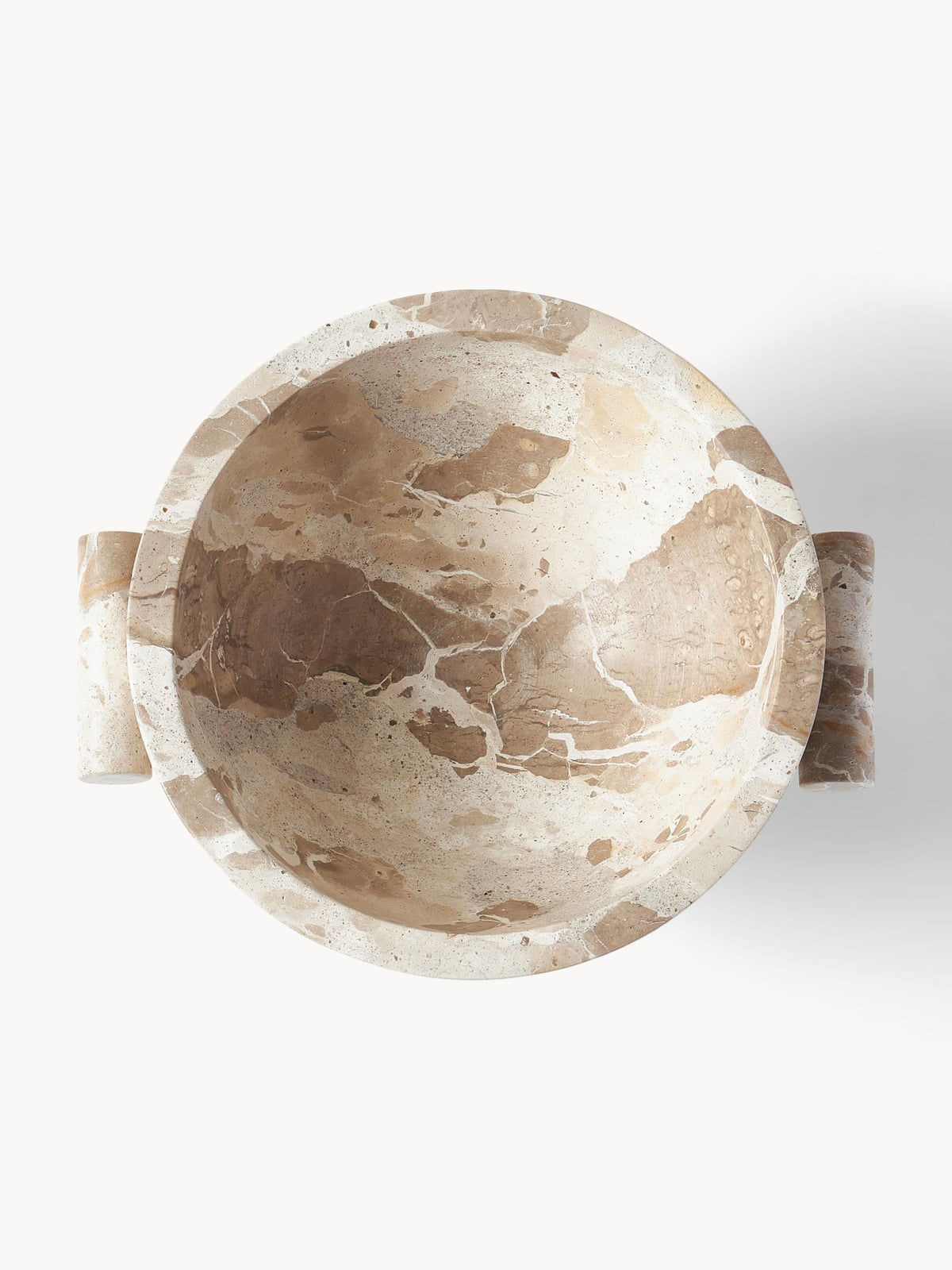 Fossil Marble Decorative Bowl, H 15 cm
