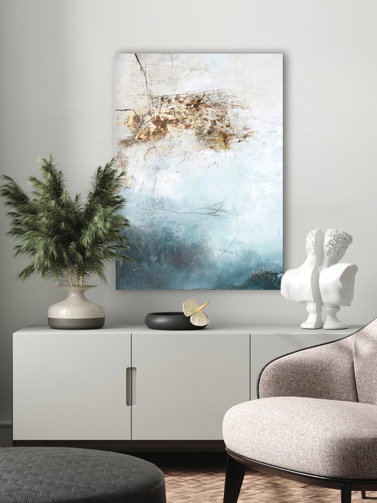 Freja Hand-Painted Canvas Art