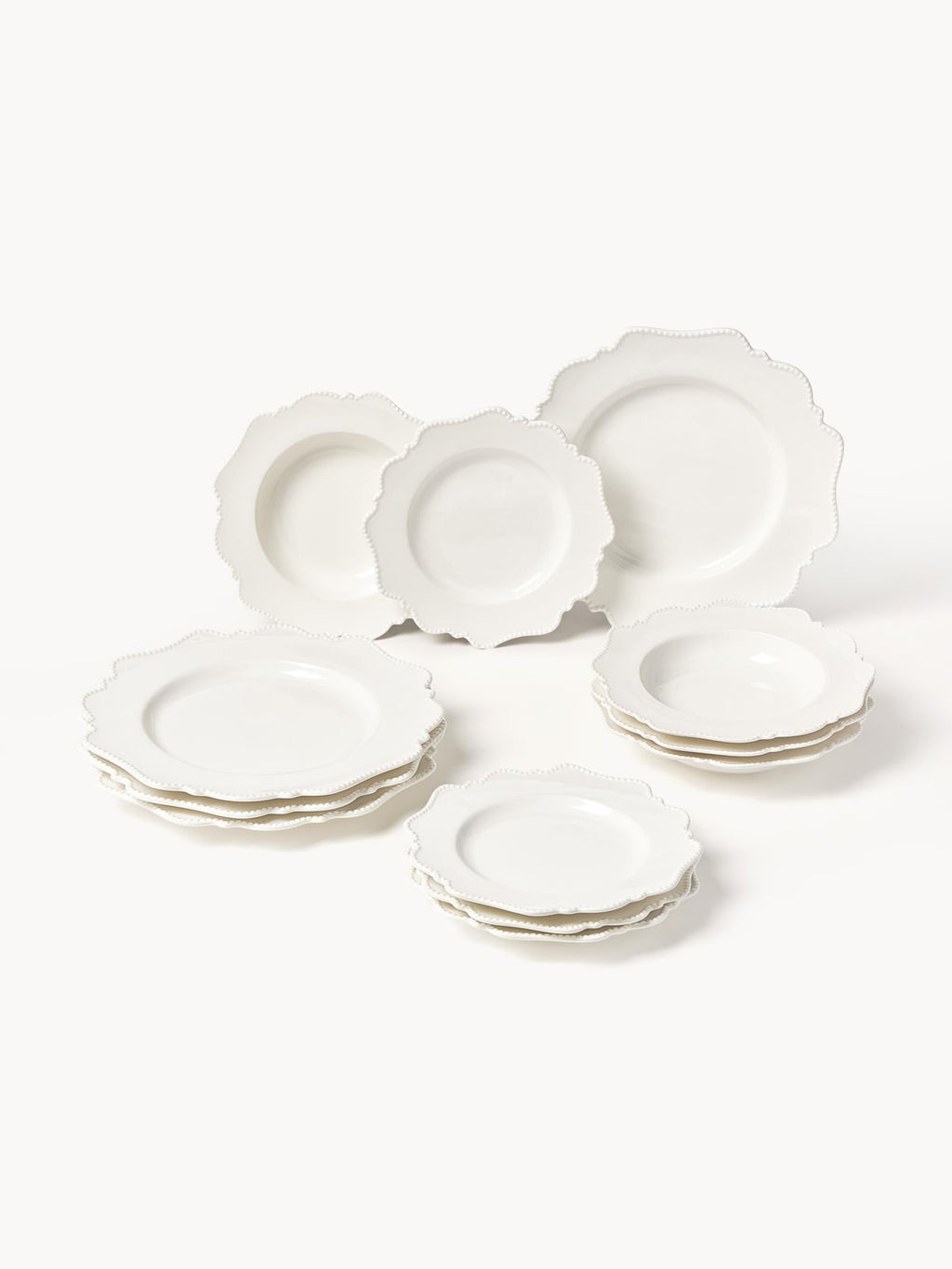 Grace Porcelain Tableware Set, 4 People, Set of 12
