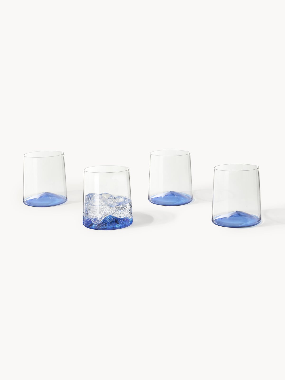 Hadley Mouth-Blown Borosilicate Tumblers, Set of 4