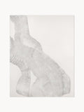 Hand-Painted Canvas Art White Sculpture 1