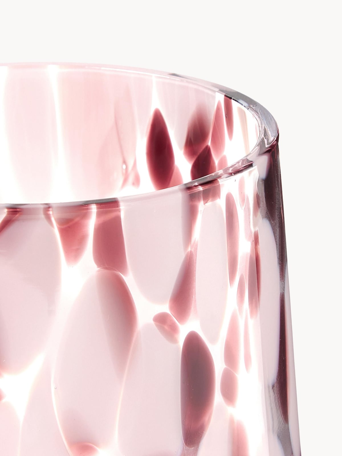 Handmade Speckled Glass Tumblers Oakley, Set of 4