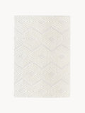 High-Low Cotton Rug Ziggy, Hand-Woven