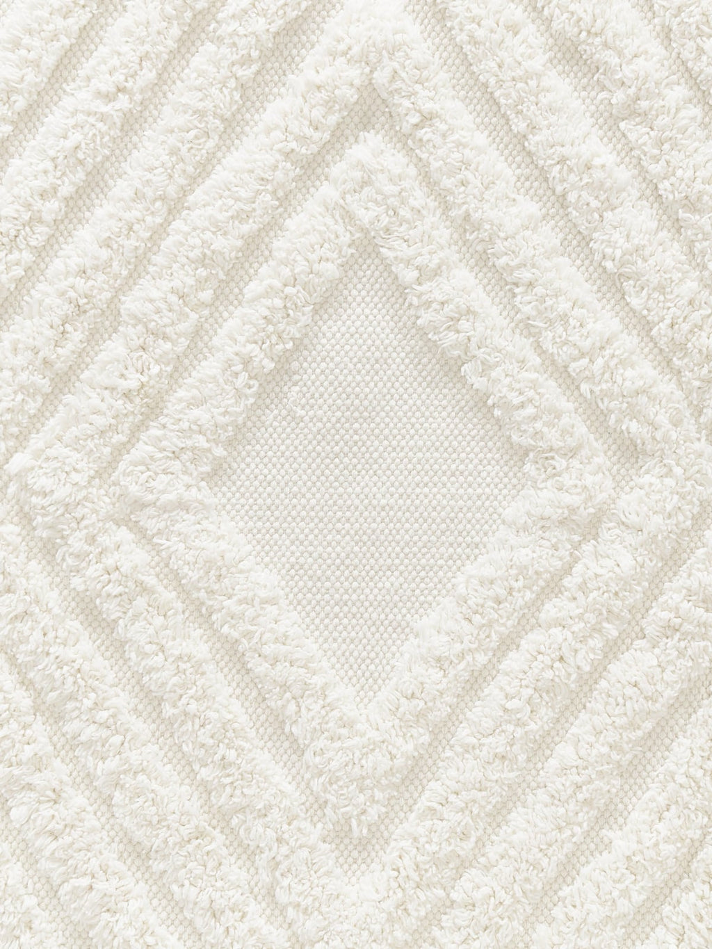 High-Low Cotton Rug Ziggy, Hand-Woven