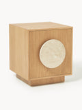 Holden Bedside Table with Travertine Handle