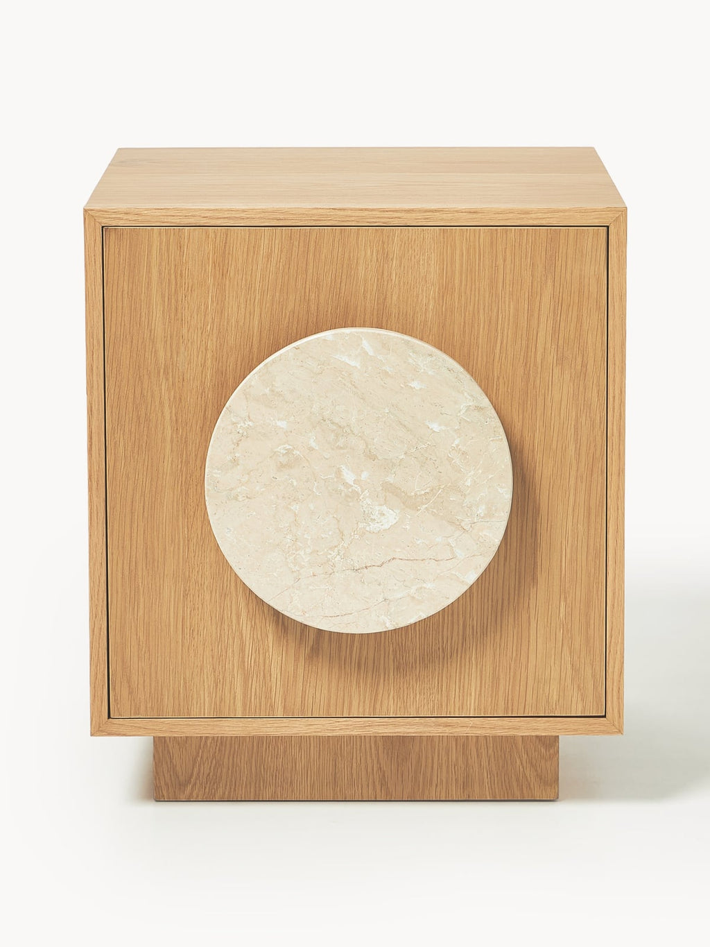 Holden Bedside Table with Travertine Handle