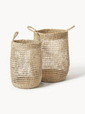 Ian Seagrass Storage Baskets, Set of 2