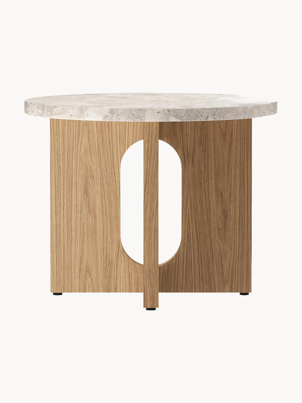 Ibiza Round Side Table with Sandstone Table Top