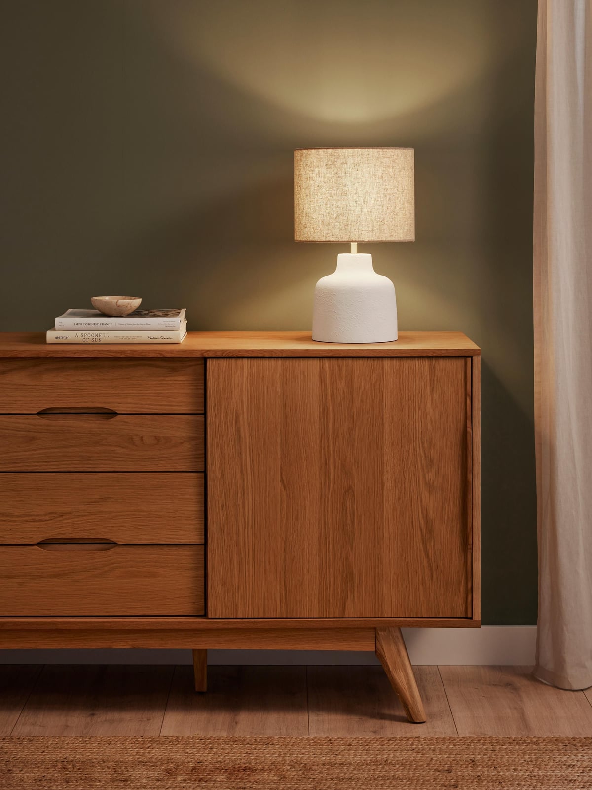 Ike Handmade Table Lamp with Concrete Base